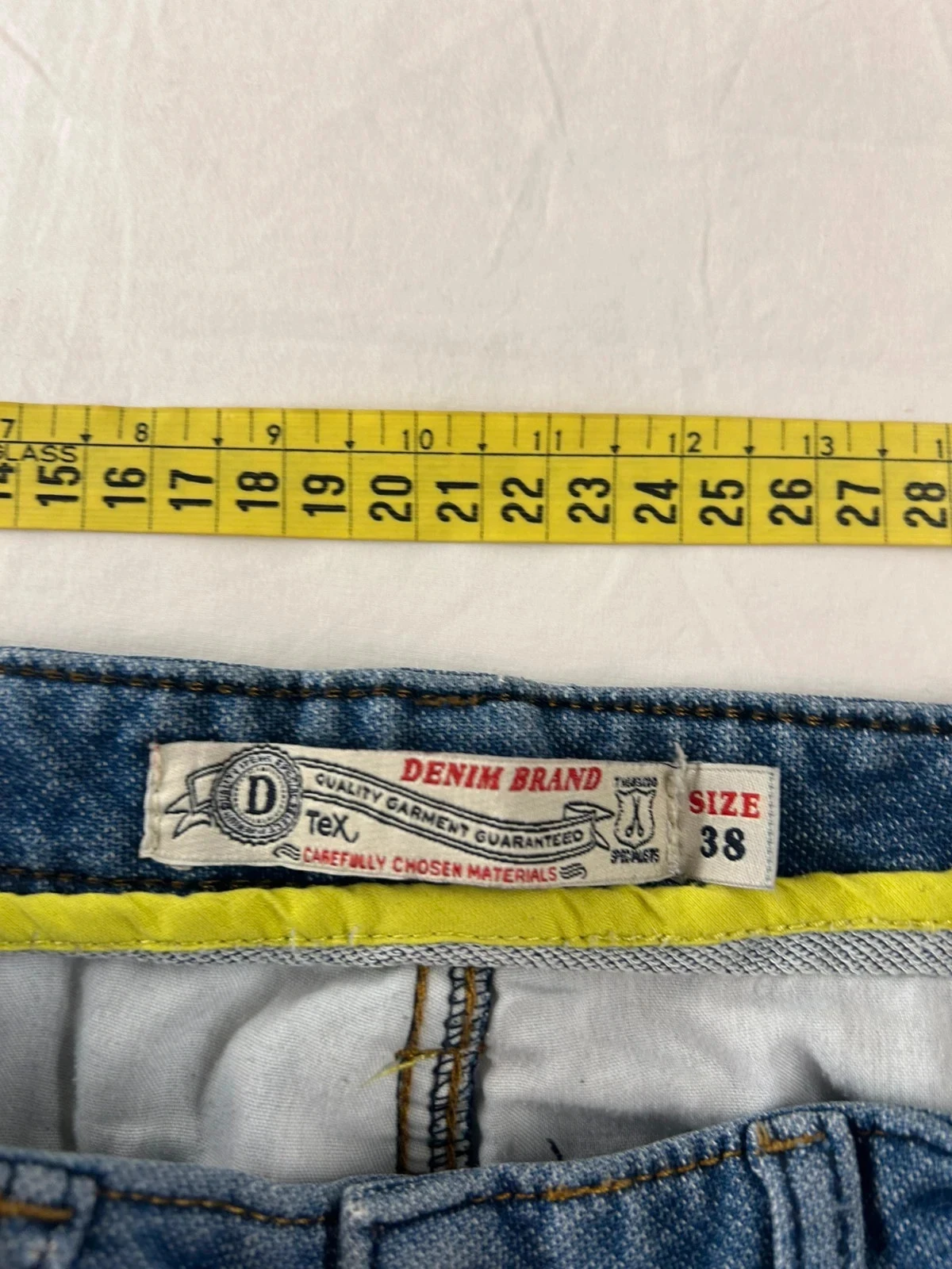 Blauwe hoge taille jeans tex – photo 8